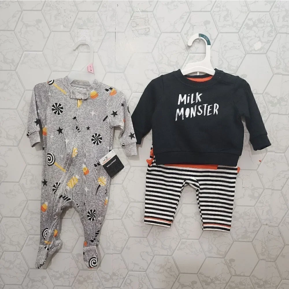 Nwt Boy's Halloween Clothes Bundle,  Size 0-3 months
